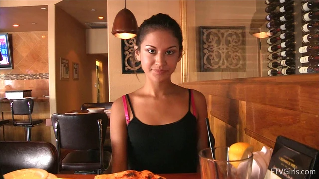 Sexy Arianna Flashes Tits & Shaved Pussy in Public Street Encounter