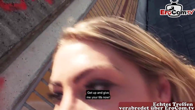 German Street Pickup Date Leads Mia to Blow for Pure Passion