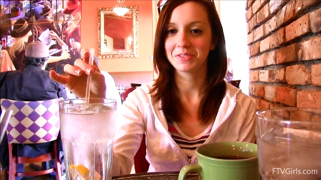 Amateur Beauty in Mini Skirt Slips Off Thong in Public Square Desirefully