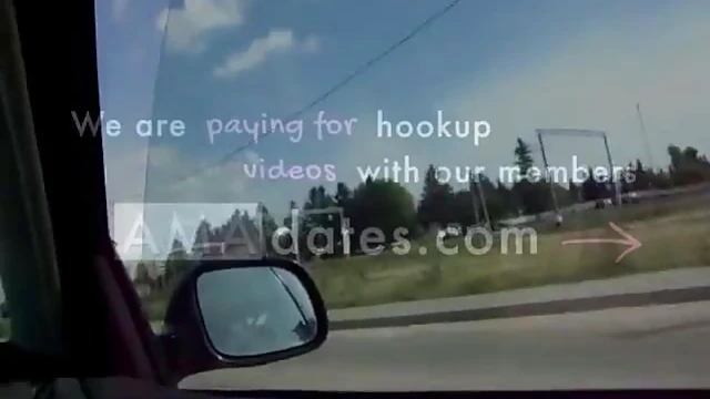 Sexy Car Ride: Hot Girl With Big Erect Tits Masturbates Her Pussy