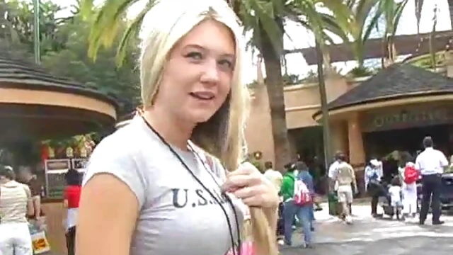 Well-Endowed Blonde Bitch Alison Angel Shows Off Her Assets Solo