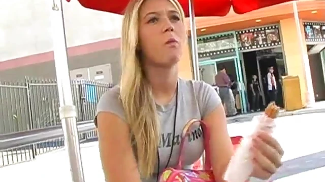 Well-Endowed Blonde Bitch Alison Angel Shows Off Her Assets Solo