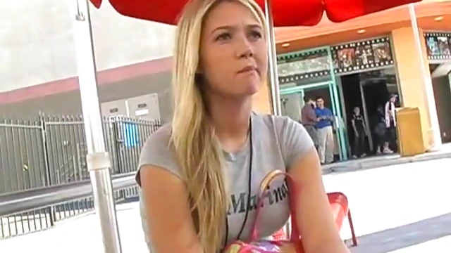 Well-Endowed Blonde Bitch Alison Angel Shows Off Her Assets Solo