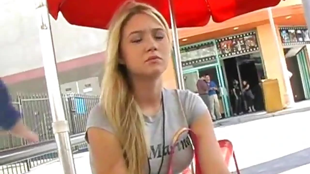 Well-Endowed Blonde Bitch Alison Angel Shows Off Her Assets Solo