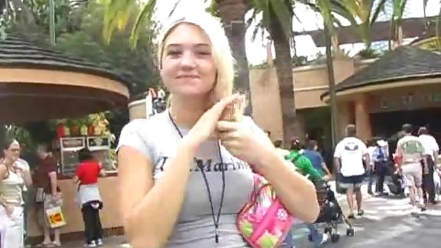 Well-Endowed Blonde Bitch Alison Angel Shows Off Her Assets Solo