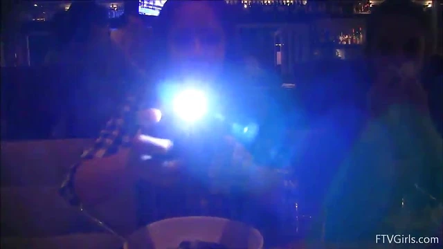 Sizzling Violet Teases With Cleavage Show Before Hot Cafe Action