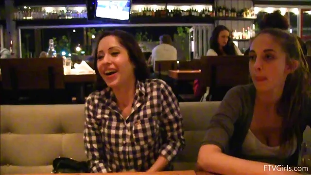 Sizzling Violet Teases With Cleavage Show Before Hot Cafe Action