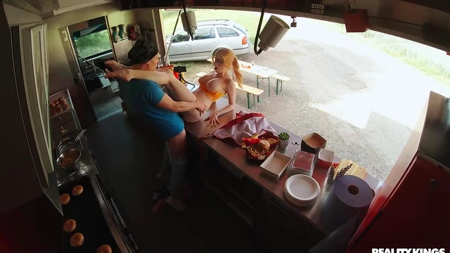 Coworker Fucks Scarlett Jones Hard Until She Moans Loudly