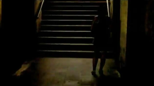 Cuffed Submissive Brunette Wanders in Shackles Arousing Curiosity All Day Long