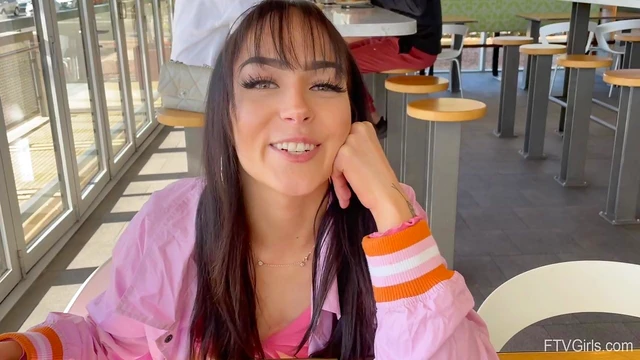 Seductive Brunette Lilli Strips Down to Tease Her Sexy Skinny Body