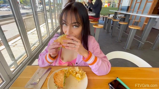 Seductive Brunette Lilli Strips Down to Tease Her Sexy Skinny Body