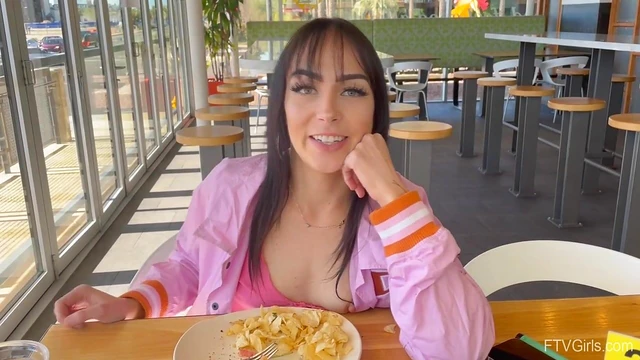 Seductive Brunette Lilli Strips Down to Tease Her Sexy Skinny Body