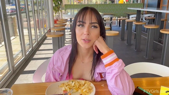 Seductive Brunette Lilli Strips Down to Tease Her Sexy Skinny Body