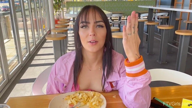 Seductive Brunette Lilli Strips Down to Tease Her Sexy Skinny Body