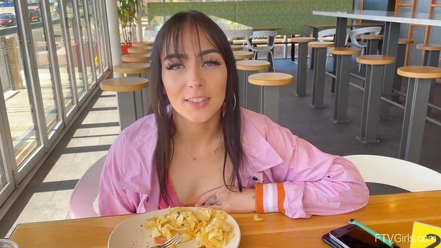 Seductive Brunette Lilli Strips Down to Tease Her Sexy Skinny Body