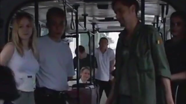 Sexy Public Encounter: Passionate Fuckfest On A Busy Bus Ride