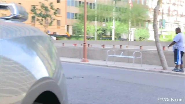 Sexy Babe Flashes Ass Under Pink Dress While Walking Street Seductively