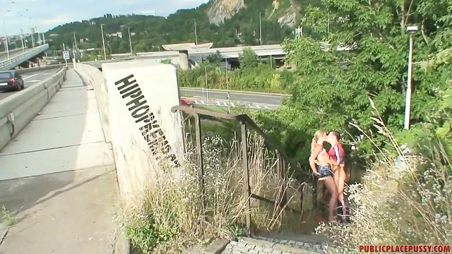 Fun-loving Couple Fingers Each Other Publicly before Fucking Passionately