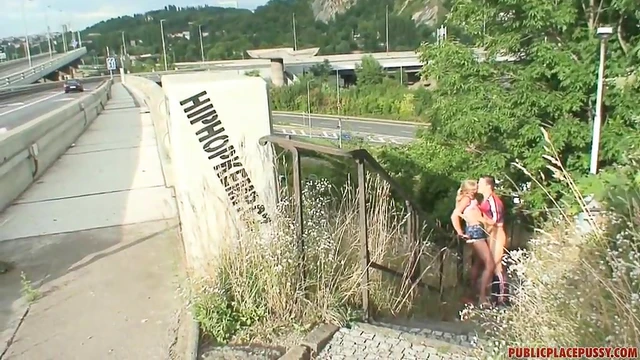 Fun-loving Couple Fingers Each Other Publicly before Fucking Passionately