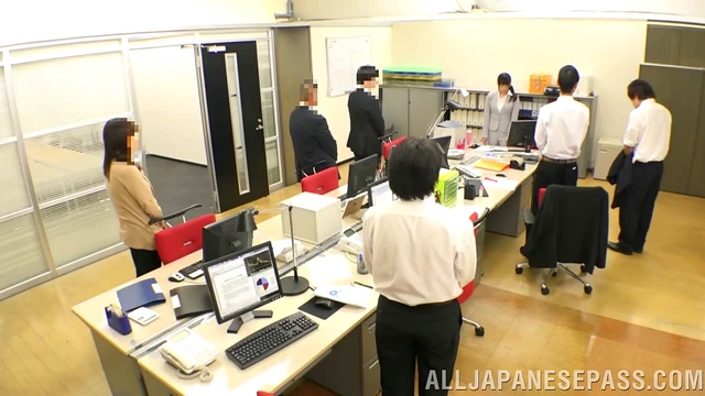 Steamy Office Drama Ends With Rough Doggy Style After Sultry Rim Job Tease