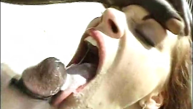 Skilled Brunette Girl Expertly Handles Massive Dicks With Her Lips