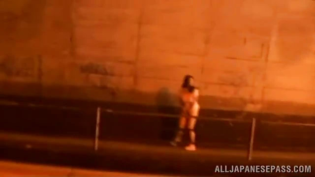 Outdoor Orgasm: Horny Natural-Titted Japanese Model Gets Fucked Hard