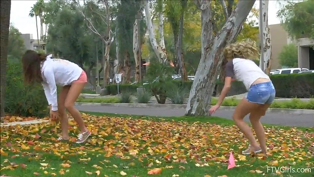 Hot Lesbians in Shorts Share Passionate Kisses During Public Rendezvous