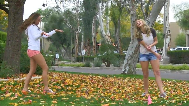 Hot Lesbians in Shorts Share Passionate Kisses During Public Rendezvous