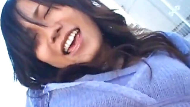 Outdoor Playtime with Hairy Pussy of Hot Asian Girlfriend Toyed Up