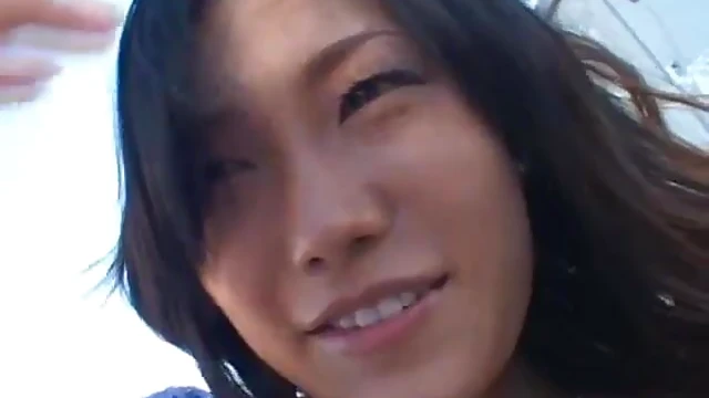 Outdoor Playtime with Hairy Pussy of Hot Asian Girlfriend Toyed Up