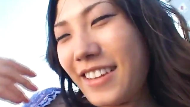 Outdoor Playtime with Hairy Pussy of Hot Asian Girlfriend Toyed Up