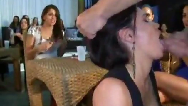 Sexy Babes Devour Naked Stripper’s Dick at Steamy Orgy Bash