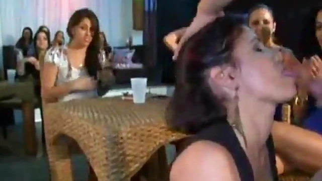 Sexy Babes Devour Naked Stripper’s Dick at Steamy Orgy Bash