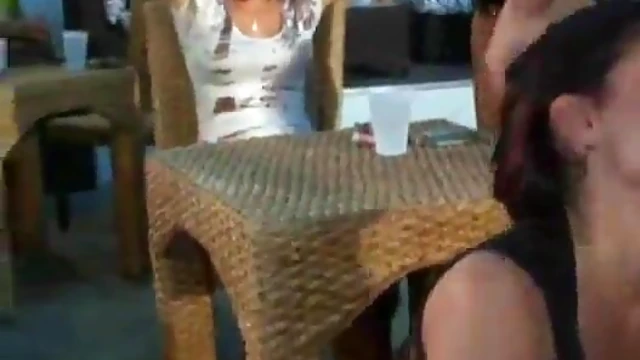 Sexy Babes Devour Naked Stripper’s Dick at Steamy Orgy Bash