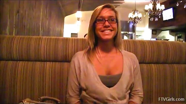 Blonde Slut Kennedy Shows Off Natural Tits Right On The Street