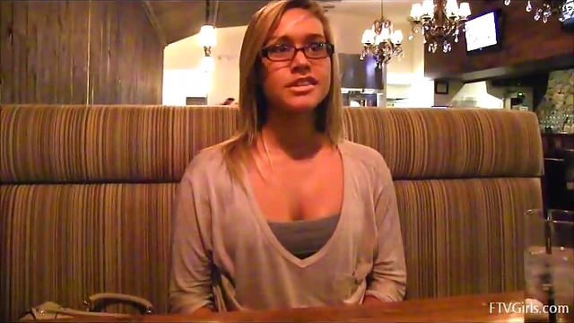 Blonde Slut Kennedy Shows Off Natural Tits Right On The Street