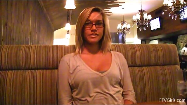 Blonde Slut Kennedy Shows Off Natural Tits Right On The Street