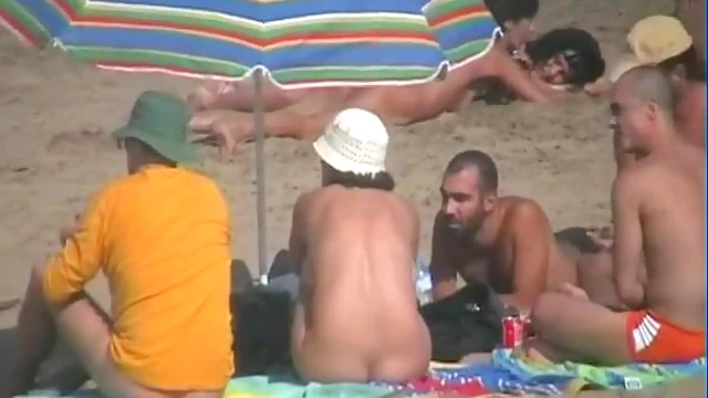 Curious Nudists Caught Sunbathing Naked at Tropical Island Beach