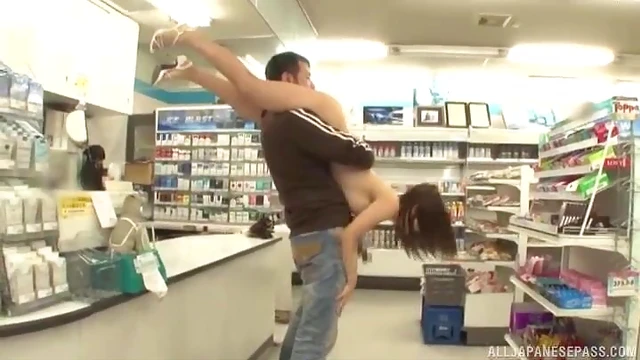 Naked Japanese Teen Ayami Shunka Gets Fucked in Store by Stranger