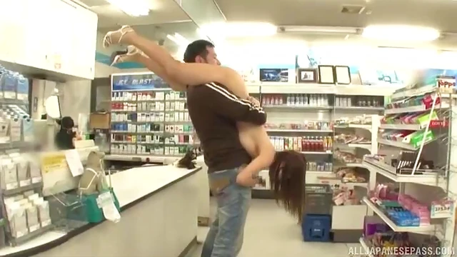 Naked Japanese Teen Ayami Shunka Gets Fucked in Store by Stranger