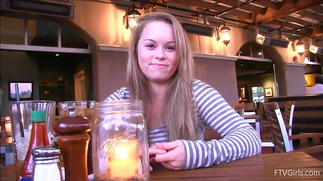 Sultry Temptress Reveals Luscious Natural Boobs Outdoors Seductively