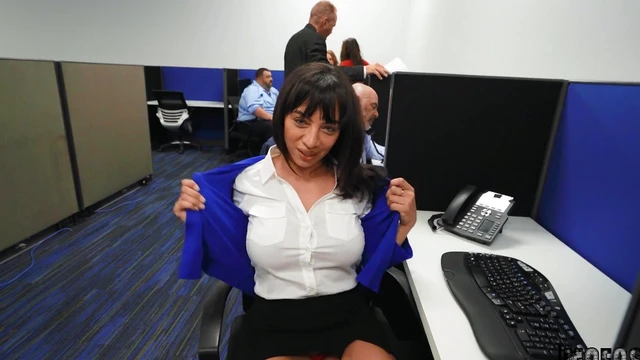 Horny Latina Sasha Peral Gets Fucked Hard In The Office POV