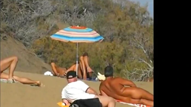 Bold Public Pleasure: Daring Masturbation Showcases Her Sensual Side On Beach