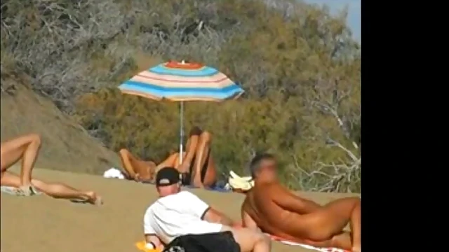 Bold Public Pleasure: Daring Masturbation Showcases Her Sensual Side On Beach