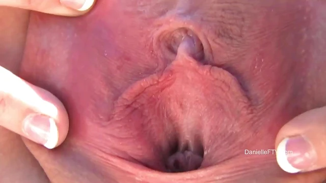 Sexy Danielle Shows Off Her Cunt & Natural Tits Without Missing A Beat