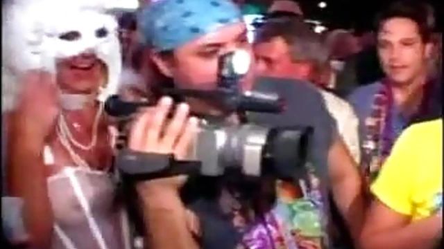 Excited Babes at Street Party Boldly Show Off Their Bodies for Fun Night Out