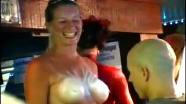 Excited Babes at Street Party Boldly Show Off Their Bodies for Fun Night Out