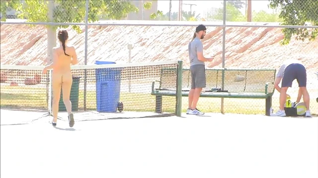 Sultry Violet Teases Her Pussy Solo While Sitting On A Park Bench