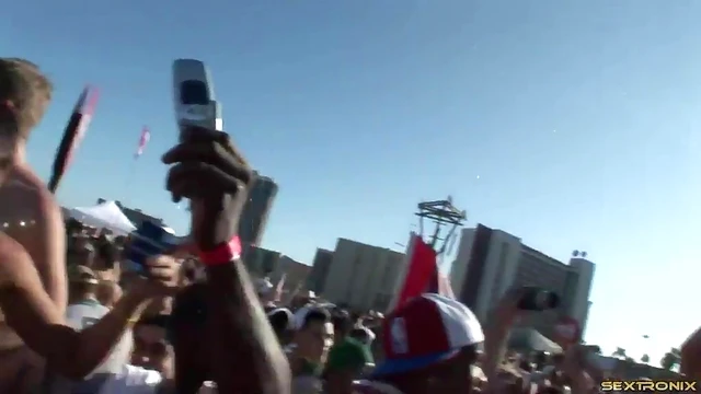 Sexy Amateur Cowgirl Shows Off Her Big Tits At A Steamy Outdoor Party