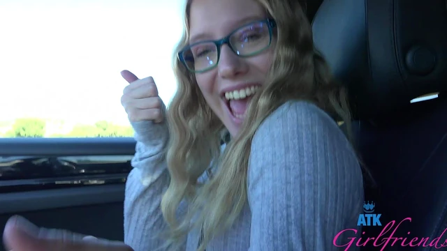 Amateur Kallie Takes It Outside With A Sloppy Blowjob Delight